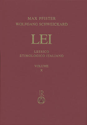 Pfister / Schweickard |  Lessico Etimologico Italiano. Band 10 (X) | Buch |  Sack Fachmedien