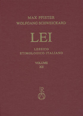 Pfister / Schweickard |  Lessico Etimologico Italiano. Band 12 (XII) | Buch |  Sack Fachmedien