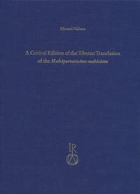 Habata |  A Critical Edition of the Tibetan Translation of the Mahaparinirvana-mahasutra | Buch |  Sack Fachmedien