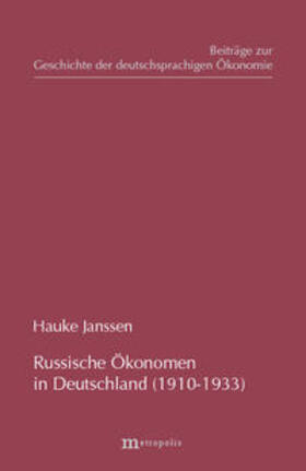 Janssen |  Russische Ökonomen in Deutschland (1910-1933) | Buch |  Sack Fachmedien