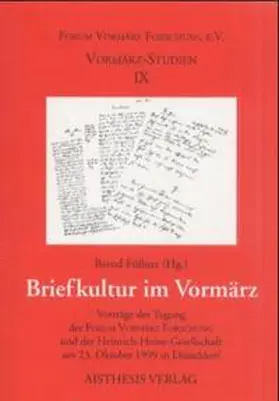 Füllner |  Briefkultur im Vormärz | Buch |  Sack Fachmedien