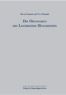 Casemir / Ohainski |  Niedersächsisches Ortsnamenbuch Teil 06. Die Ortsnamen des Landkreises Holzminden | Buch |  Sack Fachmedien