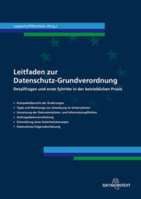 Lepperhoff / Müthlein |  Leitfaden zur Datenschutz-Grundverordnung | Buch |  Sack Fachmedien