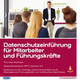 DMC Datenschutz Management & |  Datenschutzeinführung für Mitarbeiter und Führungskräfte | Datenbank |  Sack Fachmedien