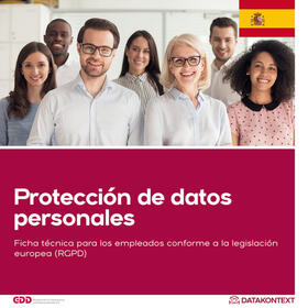 GDD e.V. |  Mitarbeiterinformation Datenschutz spanische Ausgabe) | Buch |  Sack Fachmedien