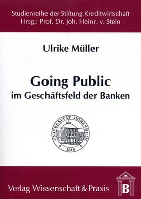 Müller |  Going Public im Geschäftsfeld der Banken. | eBook | Sack Fachmedien
