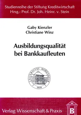 Kienzler / Winz |  Ausbildungsqualität bei Bankkaufleuten | eBook | Sack Fachmedien