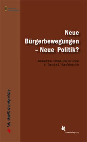 Ohme-Reinicke / Hackbarth |  Neue Bürgerbewegungen - Neue Politik? | Buch |  Sack Fachmedien