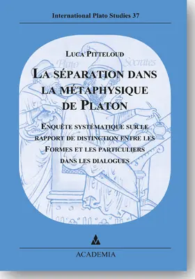 Pitteloud |  La séparation dans la métaphysique de Platon | Buch |  Sack Fachmedien