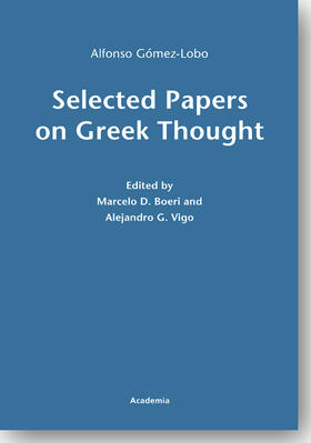 Gómez-Lobo / Boeri / Vigo |  Selected Papers on Greek Thought | Buch |  Sack Fachmedien