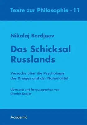 Berdjaev |  Das Schicksal Russlands | eBook | Sack Fachmedien