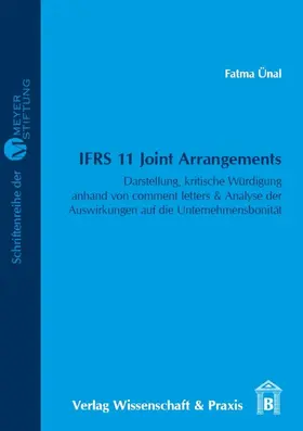 Ünal | IFRS 11 Joint Arrangements. | Buch | 978-3-89673-660-4 | sack.de