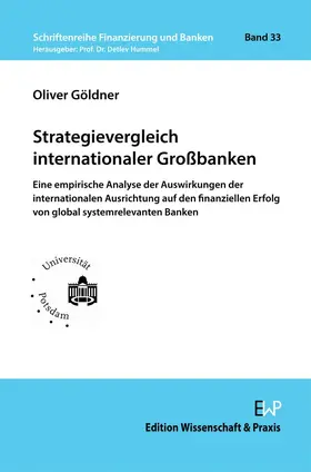 Göldner |  Strategievergleich internationaler Großbanken | Buch |  Sack Fachmedien