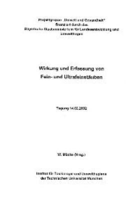 Mücke |  Wirkung und Erfassung von Fein- und Ultrafeinstäuben | Buch |  Sack Fachmedien