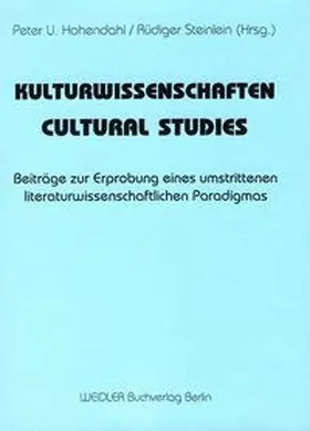 Hohendahl / Steinlein |  Kulturwissenschaften - Cultural Studies | Buch |  Sack Fachmedien