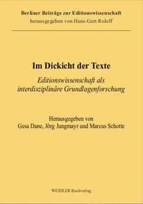 Dane / Jungmayr / Schotte |  Im Dickicht der Texte | Buch |  Sack Fachmedien