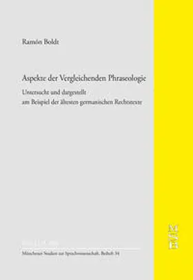 Boldt |  Aspekte der Vergleichenden Phraseologie | Buch |  Sack Fachmedien