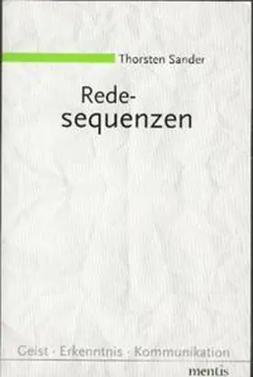 Sander | Redesequenzen | Buch | 978-3-89785-062-0 | sack.de