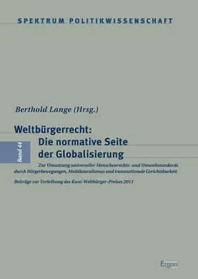 Lange |  Weltbürgerrecht: Die normative Seite der Globalisierung | Buch |  Sack Fachmedien