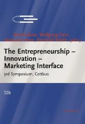 Baier / Gaul / Rese |  The Entrepreneurship - Innovation - Marketing Interface | Buch |  Sack Fachmedien