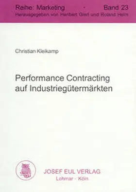 Kleikamp |  Performance Contracting auf Industriegütermärkten | Buch |  Sack Fachmedien