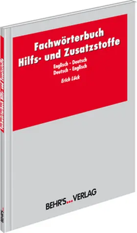 Lück |  Fachwörterbuch Hilfs- und Zusatzstoffe | Buch |  Sack Fachmedien