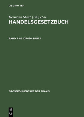 Schäfer / Habersack |  Handelsgesetzbuch Großkommentar 5.Aufl. Band 3 | Buch |  Sack Fachmedien