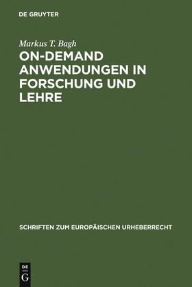 Bagh |  On-demand Anwendungen in Forschung und Lehre | Buch |  Sack Fachmedien