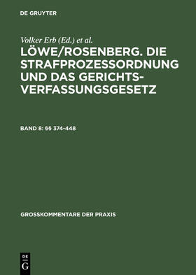 Hilger / Gössel / Erb |  §§ 374-448 | Buch |  Sack Fachmedien