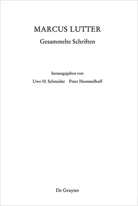 Schneider / Hommelhoff |  Marcus Lutter. Gesammelte Schriften | Buch |  Sack Fachmedien