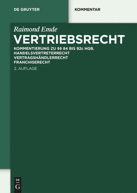 Emde |  Vertriebsrecht | eBook | Sack Fachmedien