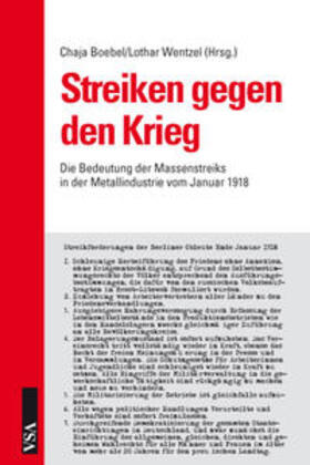 Boebel / Boll / Wentzel | Streiken gegen den Krieg | Buch | 978-3-89965-657-2 | sack.de