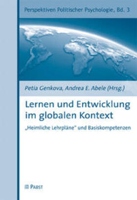 Genkova / Abele |  Lernen und Entwicklung im globalen Kontext | Buch |  Sack Fachmedien