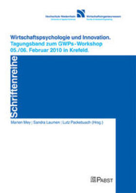 Mey / Laumen / Packebusch |  Wirtschaftspsychologie und Innovation | Buch |  Sack Fachmedien