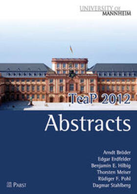 Bröder / Erdfelder / Hilbig |  TeaP 2012 | Buch |  Sack Fachmedien