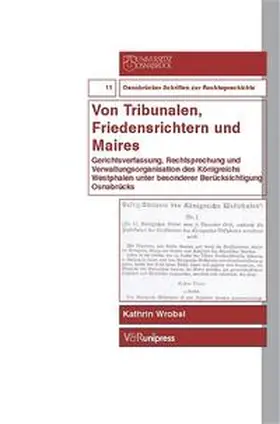 Wrobel | Von Tribunalen, Friedensrichtern und Maires | Buch | 978-3-89971-168-4 | sack.de