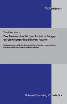 Krohn |  Krohn, W: Problem kirchlicher Amtshandlungen | Buch |  Sack Fachmedien