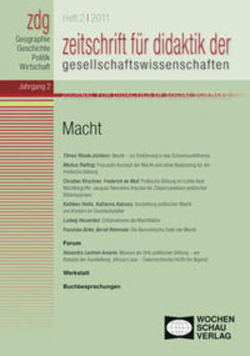 Gautschi / Rhode-Jüchtern / Sander |  ZDG 2/2011, Macht | Buch |  Sack Fachmedien