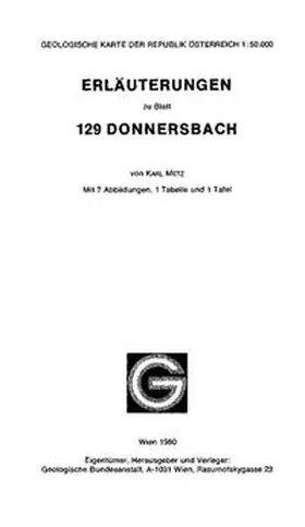 Metz |  Erläuterungen zu Blatt 129 Donnersbach | Buch |  Sack Fachmedien