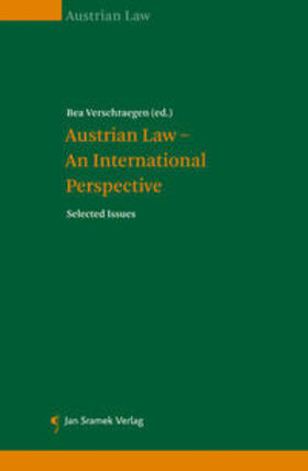 Verschraegen |  Austrian Law - An International Perspective | Buch |  Sack Fachmedien