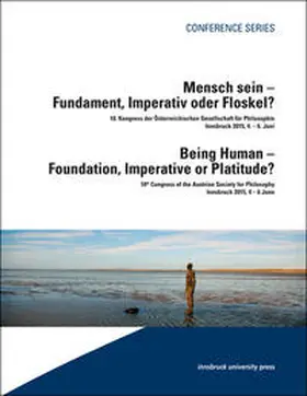 Oberprantacher |  Mensch sein – Fundament, Imperativ oder Floskel? / Being Human – Foundation, Imperativ or Platidude? | Buch |  Sack Fachmedien