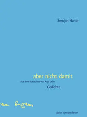 Hanin / Chanin |  aber nicht damit | Buch |  Sack Fachmedien