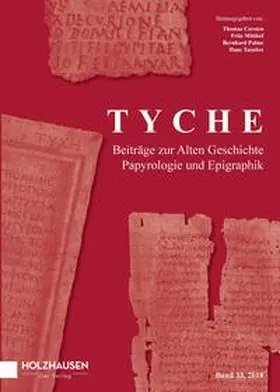 Corsten / Mitthof / Palme |  Tyche - Band 33 (2018) | Buch |  Sack Fachmedien