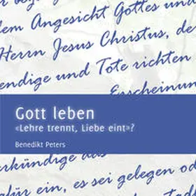 Peters |  Gott leben | Buch |  Sack Fachmedien