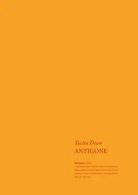 Dean / Carson / Dillane |  Tacita Dean. Antigone | Buch |  Sack Fachmedien