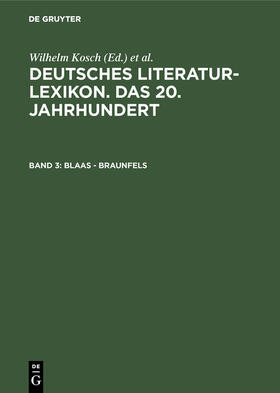 Hagestedt / Kosch |  Blaas - Braunfels | Buch |  Sack Fachmedien