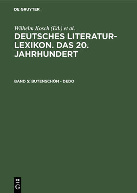 Hagestedt / Kosch |  Butenschön - Dedo | Buch |  Sack Fachmedien