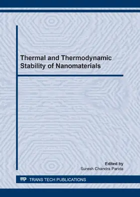 Parida |  Thermal and Thermodynamic Stability of Nanomaterials | Sonstiges |  Sack Fachmedien