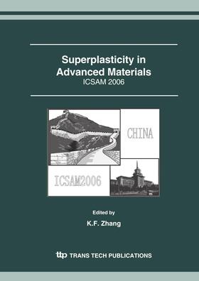 Zhang | Superplasticity in Advanced Materials - ICSAM 2006 | Sonstiges | 978-3-908453-62-8 | sack.de
