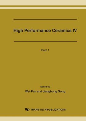 Pan / Gong |  High-Performance Ceramics IV | Sonstiges |  Sack Fachmedien